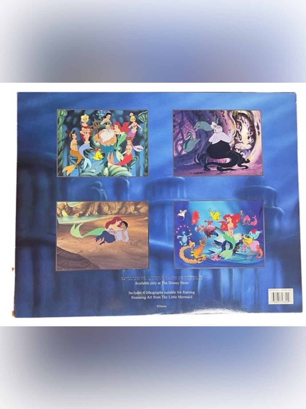 Disney Little Mermaid 2013 Diamond Edition Lithograph Set 4 SEALED 11x14